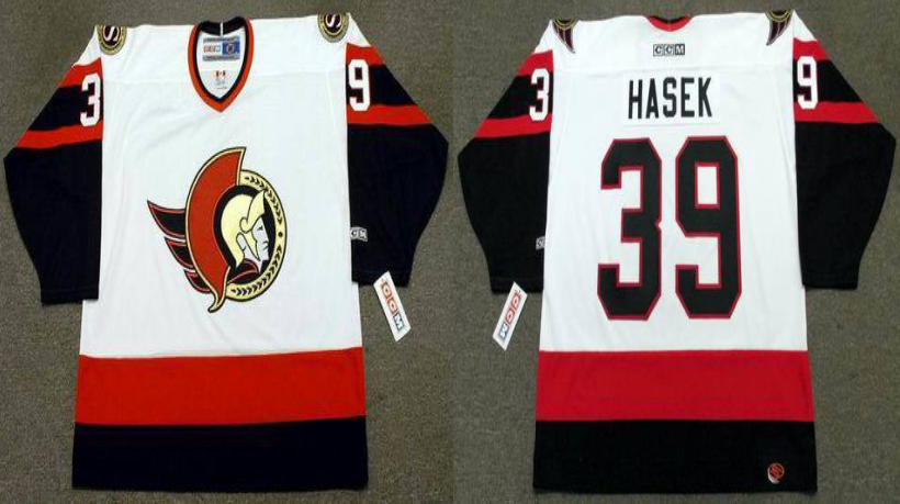 2019 Men Ottawa Senators 39 Hasek white CCM NHL jerseys